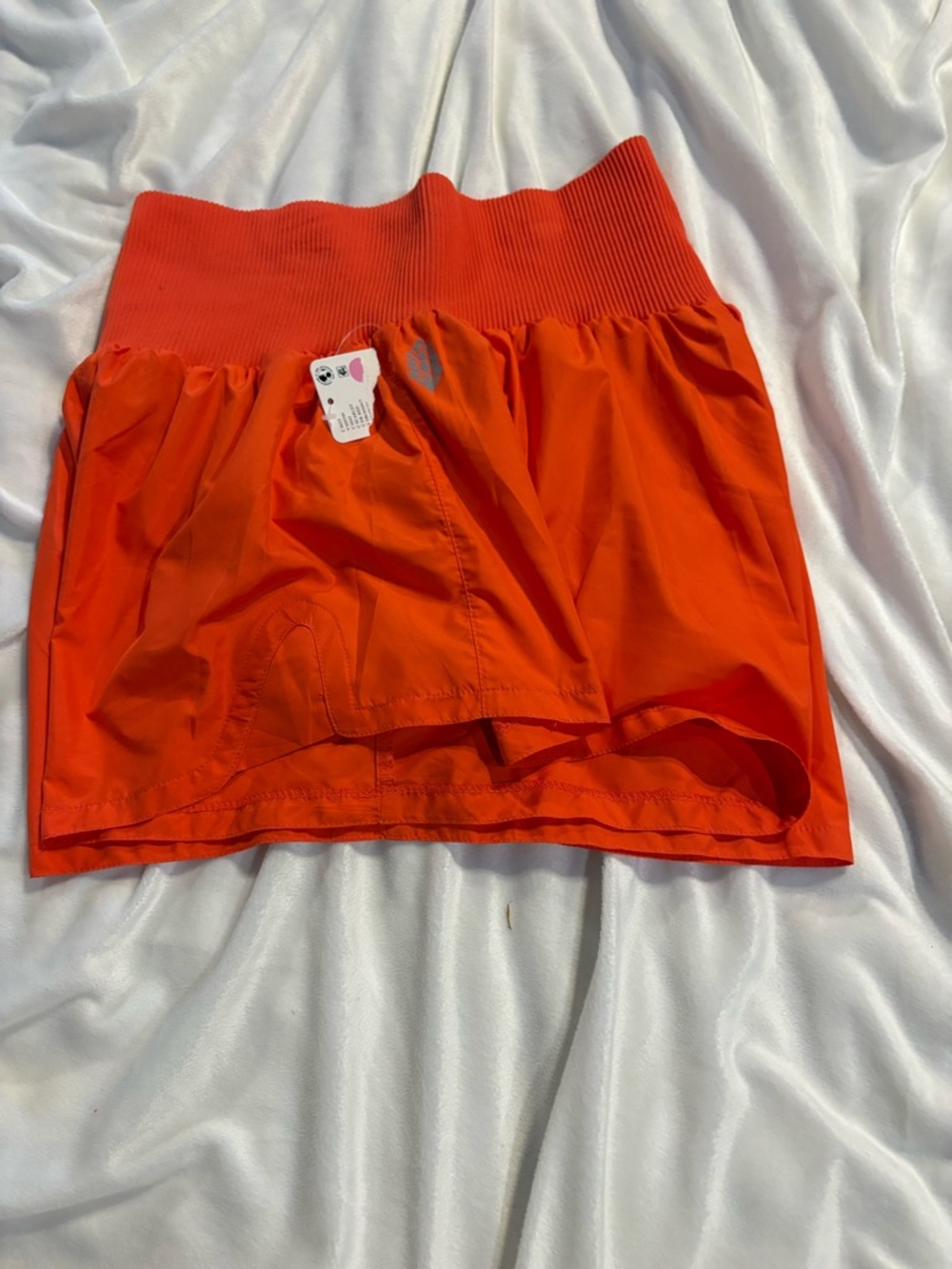 FP Movement by Free People Bright Orange High-Rise Athletic Shorts - Picture 2 of 3